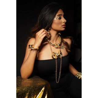 Golden Chain Knot Necklace (RJN2064) image 1