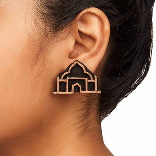 TAJ MAHAL STUD EARRINGS (RJE682) image 1