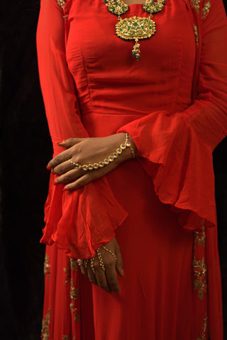Simple Kundan Haathpan (RJMHP154) image 1