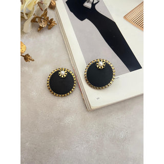 Black Round Studs(RJE670) image 2