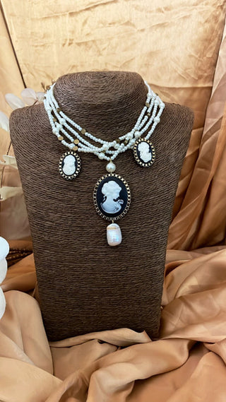 VICTORIAN PEARL CHOKER (RJN1896) image 1