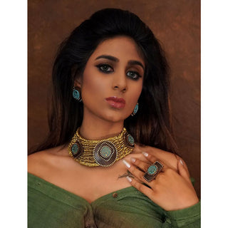 Triple Coin Wired Choker (RJN1770) image 0