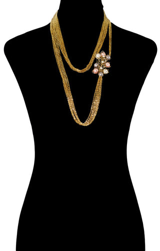 PEARLS FLORAL BODYCHAIN (RJMBJ70) image 4