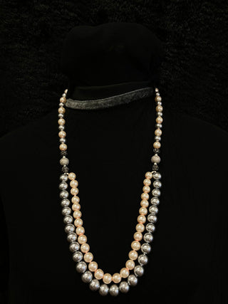 Diamond Ball With Pearl Necklace (RJN1491) image 1