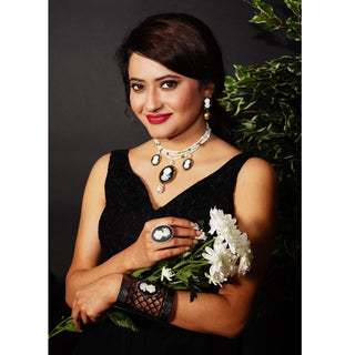VICTORIAN PEARL CHOKER (RJN1896) image 2