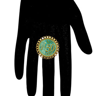 50/50 FINGER RING (RJR258) image 1