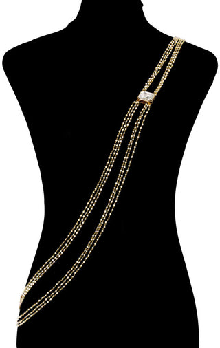 PEARLS BEADED BODYCHAIN (RJMBJ71) image 3