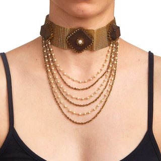 Sawdust and Pearl Choker (RJN1223) image 0