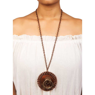 FLOWER RUSTIC NECKLACE (RJN1158) image 1