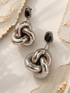 Knot your Average Silver Earrings