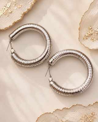Silver Energy Hoops