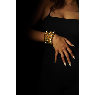 Gold Brass Elements Bracelet (RJB512)