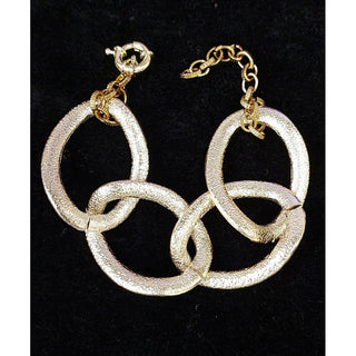 Gold Oval Chain Bracelet (RJB501)