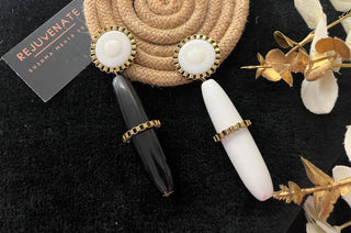 Black & White Mop Earrings