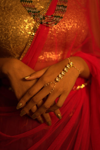 Simple Kundan Haathpan (RJMHP154)