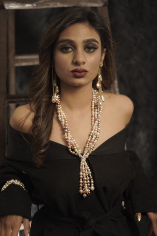 Bunch Of Pearl Necklace (RJN1482)