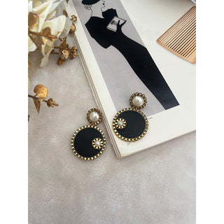 Wooden-Pearl-Top Earring(RJE657) image 2