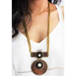 DOUBLE GEOMETRIC NECKLACE (RJN1141) image 1
