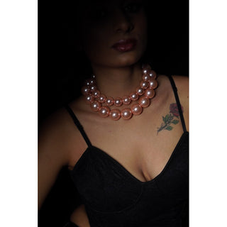 Blush Pearl Double-Layered Necklace (RJN2176) image 0
