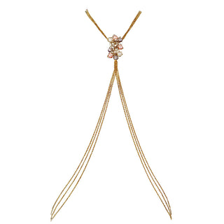 PEARLS FLORAL BODYCHAIN (RJMBJ70) image 0