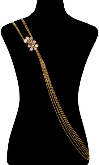 PEARLS FLORAL BODYCHAIN (RJMBJ70) image 6