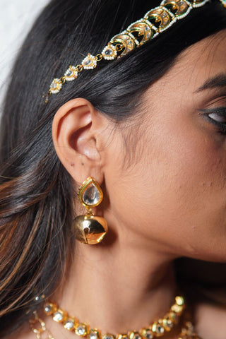 Ghunghroo And Kundan Earrings (RJE1353) image 1
