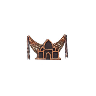 TAJ MAHAL AND MOON BROOCH (RJBR29) image 0