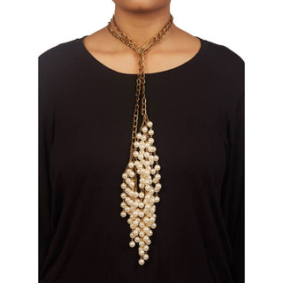 PEARL FALLING NECKLACE (RJN1119) image 1