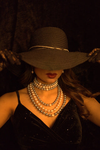 Pearl 3-Layered Necklace(RJN1471) image 0