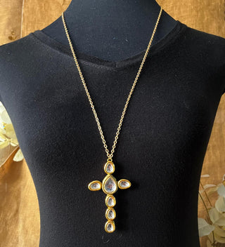 Celestial Kundan Statement Long Necklace (RJN2203-B) image 3
