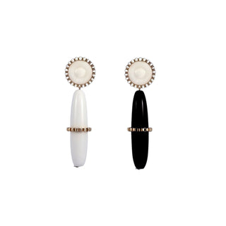 Black & White Mop Earrings